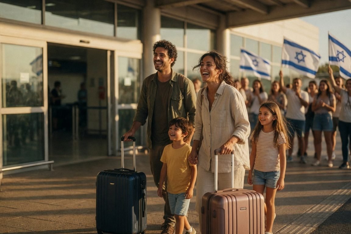 Arriving at Ben Gurion airport